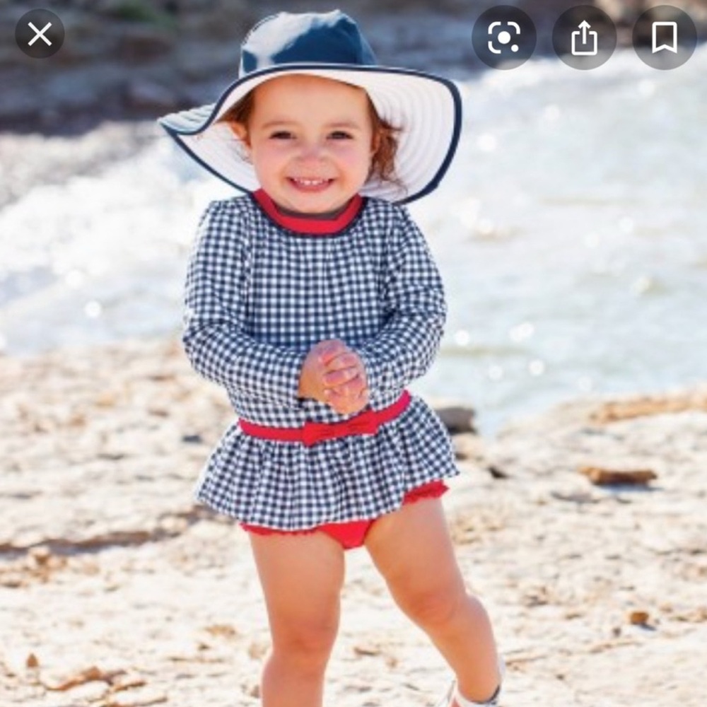 Navy UPF 50+ Swim Hat